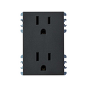 Toma corriente duplex 2P+T 16A 127V~ grafito Simon 26