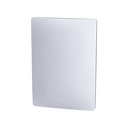 Placa ciega blanco con chasis grafito Simon 26