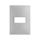 Placa de 1 módulo sin chasis plata Simon 26