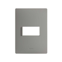 Placa de 1 módulo sin chasis gris plomo Simon 26