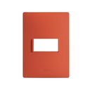 Placa de 1 módulo sin chasis rojo coral Simon 26
