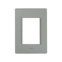 Placa de 3 módulos sin chasis gris plomo Simon 26