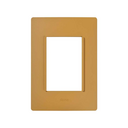 Placa de 3 módulos sin chasis amarillo ámbar Simon 26