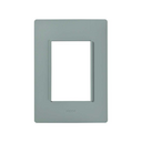 Placa de 3 módulos sin chasis verde turquesa Simon 26