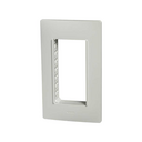 Placa de 4 módulos blanco con chasis blanco Simon 26