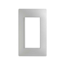 Placa de 4 módulos sin chasis plata Simon 26