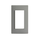 Placa de 4 módulos sin chasis gris plomo Simon 26