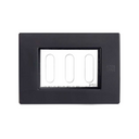 Placa pared de 3 módulos IP55 grafito Simon 26