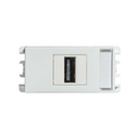 Toma USB datos blanco Simon 26