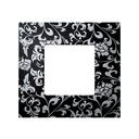 Interchangeable case for 1 element frame vintage black silver Simon 27 Play