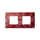 Interchangeable case for 2 elements frame red & white Simon 27 Play