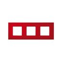 Interchangeable case for 3 elements frame red Simon 27 Play