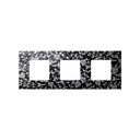 Interchangeable case for 3 elements frame vintage black silver Simon 27 Play