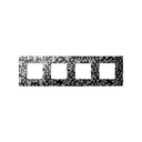 Interchangeable case for 4 elements frame vintage black silver Simon 27 Play