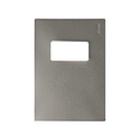 Placa de 1 posto 4x2 titanium Simon 27 Play