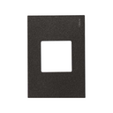 Placa de 2 postos 4x2 preto artic Simon 27 Play