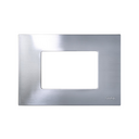 Interchangeable case for 3 half elements American frame stainless steel Simon 27 Play