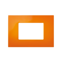 Interchangeable case for 3 half elements American frame orange Simon 27 Play