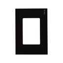 Placa de 3 postos 4x2 preto Simon 27 Play