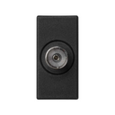 TV socket single IEC female with trim plate black Simon K45