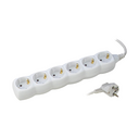 POWER STRIP 6 SOCKETS 16A 250V~ WHITE WITH 1.5M CABLE H05VV-F 3G1MM² SIMON BRICO