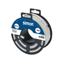 CABLE MANGUERA REDONDA H05VV-F 3G1,5MM² 10 METROS BLANCO Simon