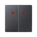 Double rocker for switches graphite Simon 82