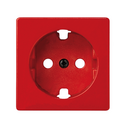 Couvercle avec dispositif de sécurité pour prise schuko rouge Simon 82