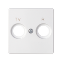 Plate for R/TV inductive sockets white Simon 82