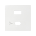 Placa para cargador USB A+C Quickcharge blanco Simon 82