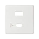 Cover for USB Charger A+C Quickcharge Matt White Simon 82 Concept