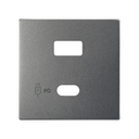 Cover for USB Charger A+C Quickcharge Titanium Simon 82 Concept