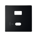 Cover for USB Charger A+C Quickcharge Matt Black Simon 82 Concept