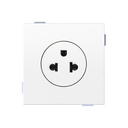 Euro-American modular socket base 16A 127/250 V~ with screw terminal connection system white matte Simon 360