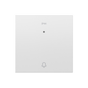 Touche individuelle pour poussoir avec gravure cloche IP44 poussant blanc mat Simon 360