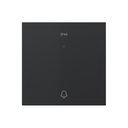 Individual rocker for bell push button with engraved bell IP44 push black matte Simon 360