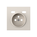 Cover for French socket + 2USB C+C sand matte Simon 360