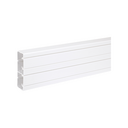 PVC trunking of 2m 160x55mm with 2 compartments for K45 functions in white color