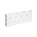 PVC trunking of 2m 185x55mm with 3 compartments for K45 functions in white color