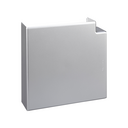 Accesorio ángulo plano para canal de aluminio 185x55mm