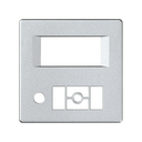 Enjoliveur radio digitale aluminium froid Simon 82 Detail
