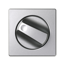 Tapa para conmutador rotativo de 4 posiciones con grabado 0-I-II-III aluminio frío Simon 82 Detail