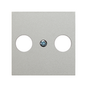 Cover for R-TV+SAT signal socket outlet aluminium Simon 270
