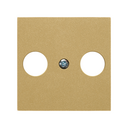 Cover for R-TV+SAT signal socket outlet gold Simon 270
