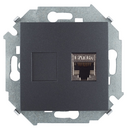Розетка для передачи данных RJ45 Cat.6A FTP (AMP) цвета графит Simon 15