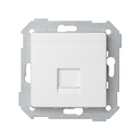 Flat universal V&D plate with dust cover for 1 RJ45 Simon 82 Concept
