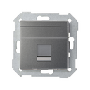 Flat universal V&D plate with dust cover for 1 RJ45 Simon 82 Concept