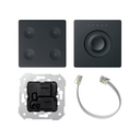Botonera Regular 4 funciones con acoplador KNX y regulador Slide Control grafito Simon 82 Sense