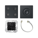 Botoneira Custom 4 funções controlo de iluminação e temperatura, acoplador KNX e Slide Control grafite Simon 82 Sense