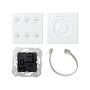 Botonera Regular 6 funciones con acoplador KNX y regulador Slide Control blanco Simon 82 Sense